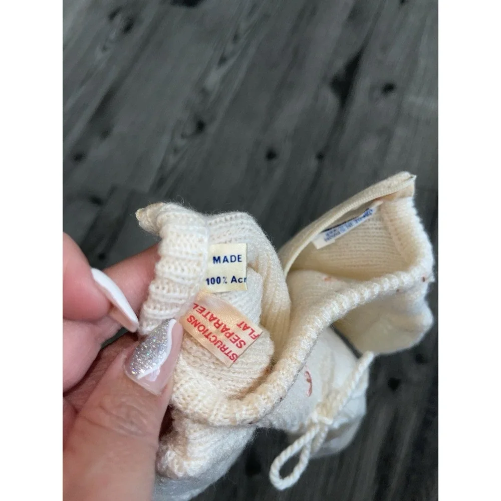 Vintage Neiman Marcus Made In Spain Knit/crochet Baby Dress, Sweater & Bonnet‎